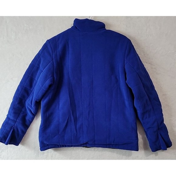 VTG Fuda Sport Fleece Lined Silk Windbreaker Coat Men's Size Medium Reversible - Picture 8 of 16